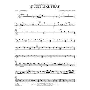 Sweet like that - Eb Alto Sax 1