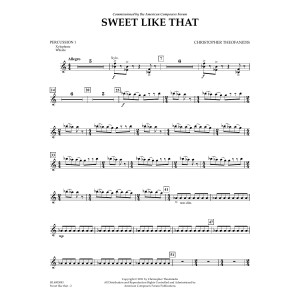 Sweet like that - Percussion I