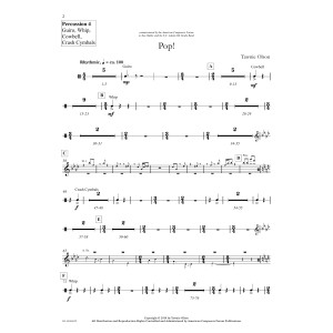 Pop! - Percussion 4 guiro, Cowbell...