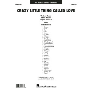 Crazy Little Thing Called Love (arr. Paul Murtha) - Conductor Score (Full Score)