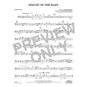 Singin' in the Rain (arr. Michael Brown) - Baritone B.C.