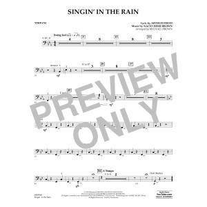 Singin' in the Rain (arr. Michael Brown) - Timpani
