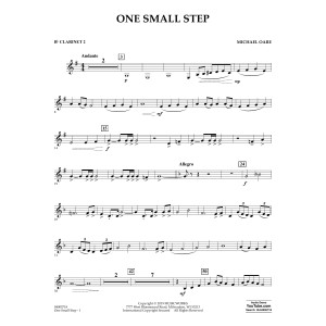 One Small Step - Bb Clarinet 2