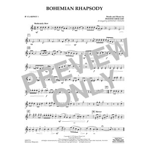 Bohemian Rhapsody (arr. Johnnie Vinson) - Bb Clarinet 1