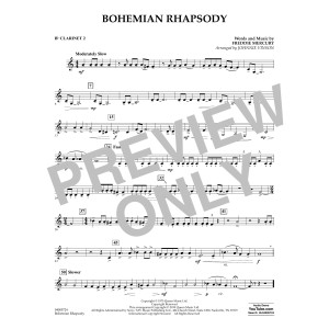 Bohemian Rhapsody (arr. Johnnie Vinson) - Bb Clarinet 2
