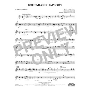 Bohemian Rhapsody (arr. Johnnie Vinson) - Eb Alto Saxophone 1