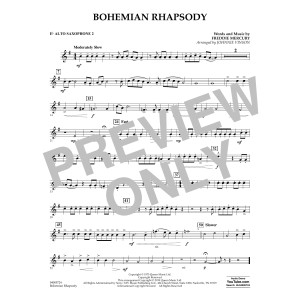 Bohemian Rhapsody (arr. Johnnie Vinson) - Eb Alto Saxophone 2