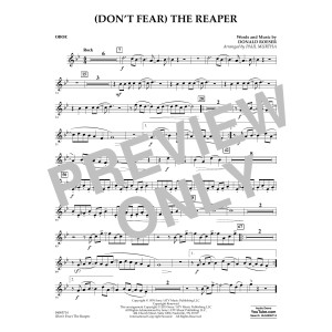 (Don't Fear) The Reaper (arr. Paul Murtha) - Oboe