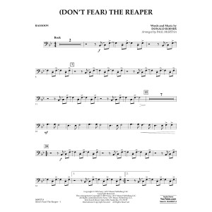 (Don't Fear) The Reaper (arr. Paul Murtha) - Bassoon