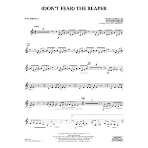 (Don't Fear) The Reaper (arr. Paul Murtha) - Bb Clarinet 3