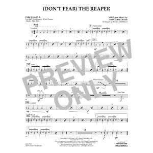(Don't Fear) The Reaper (arr. Paul Murtha) - Percussion 2