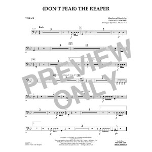 (Don't Fear) The Reaper (arr. Paul Murtha) - Timpani