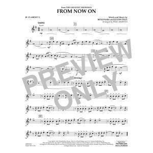 From Now On (from The Greatest Showman) (arr. Paul Murtha) - Bb Clarinet 1