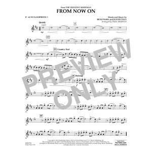 From Now On (from The Greatest Showman) (arr. Paul Murtha) - Eb Alto Saxophone 1