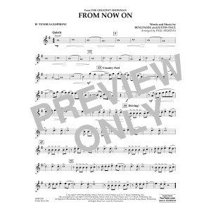From Now On (from The Greatest Showman) (arr. Paul Murtha) - Bb Tenor Saxophone