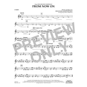 From Now On (from The Greatest Showman) (arr. Paul Murtha) - F Horn