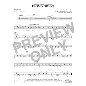 From Now On (from The Greatest Showman) (arr. Paul Murtha) - Percussion 2