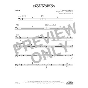 From Now On (from The Greatest Showman) (arr. Paul Murtha) - Timpani
