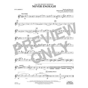 Never Enough (from The Greatest Showman) (arr. Johnnie Vinson) - Bb Clarinet 1
