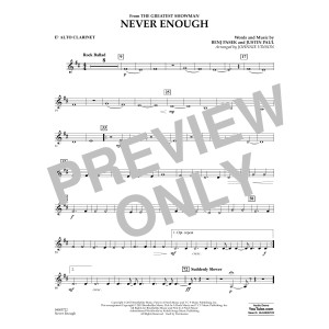 Never Enough (from The Greatest Showman) (arr. Johnnie Vinson) - Eb Alto Clarinet