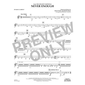 Never Enough (from The Greatest Showman) (arr. Johnnie Vinson) - Bb Bass Clarinet
