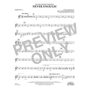 Never Enough (from The Greatest Showman) (arr. Johnnie Vinson) - Baritone T.C.