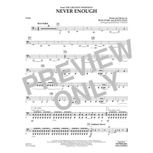 Never Enough (from The Greatest Showman) (arr. Johnnie Vinson) - Tuba