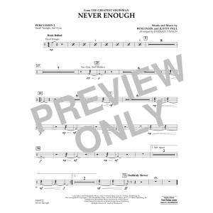 Never Enough (from The Greatest Showman) (arr. Johnnie Vinson) - Percussion 2