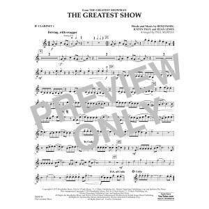 The Greatest Show (arr. Paul Murtha) - Bb Clarinet 1