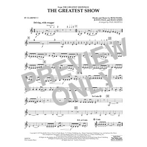 The Greatest Show (arr. Paul Murtha) - Bb Clarinet 3