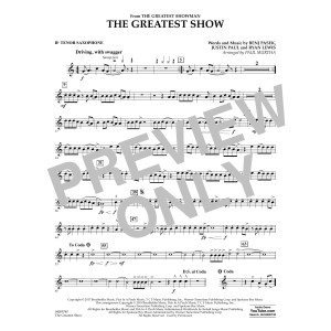 The Greatest Show (arr. Paul Murtha) - Bb Tenor Saxophone