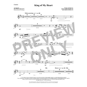 King of My Heart (arr. Heather Sorenson) - Bb Clarinet