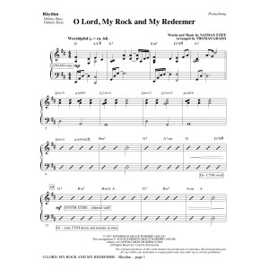 O Lord, My Rock and My Redeemer (arr. Thomas Grassi) - Rhythm