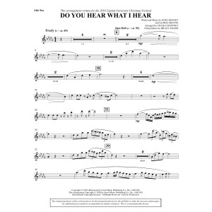 Do You Hear What I Hear (arr. Craig Courtney) - Alto Sax