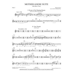 Mother Goose Suite (Ma Mére L'Oye) (arr. Richard Frey) - Flute 2