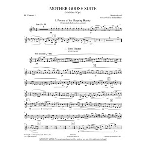 Mother Goose Suite (Ma Mére L'Oye) (arr. Richard Frey) - Bb Clarinet 1