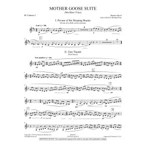 Mother Goose Suite (Ma Mére L'Oye) (arr. Richard Frey) - Bb Clarinet 2