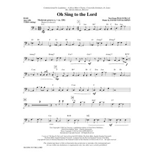 Oh Sing to the Lord - Bass (Use w/ TTBB voicing)