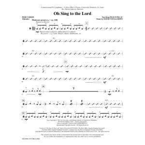Oh Sing to the Lord - Percussion