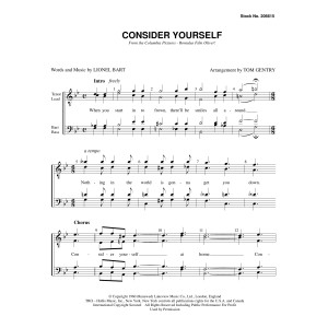 Consider Yourself (from Oliver) (arr. Tom Gentry)