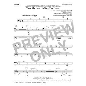 Tune My Heart to Sing Thy Grace (arr. John Leavitt) - Bassoon