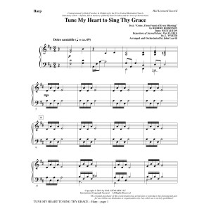 Tune My Heart to Sing Thy Grace (arr. John Leavitt) - Harp
