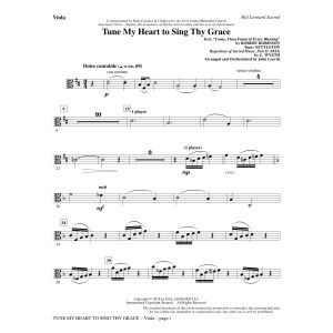 Tune My Heart to Sing Thy Grace (arr. John Leavitt) - Viola