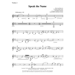 Speak the Name - Violin 2