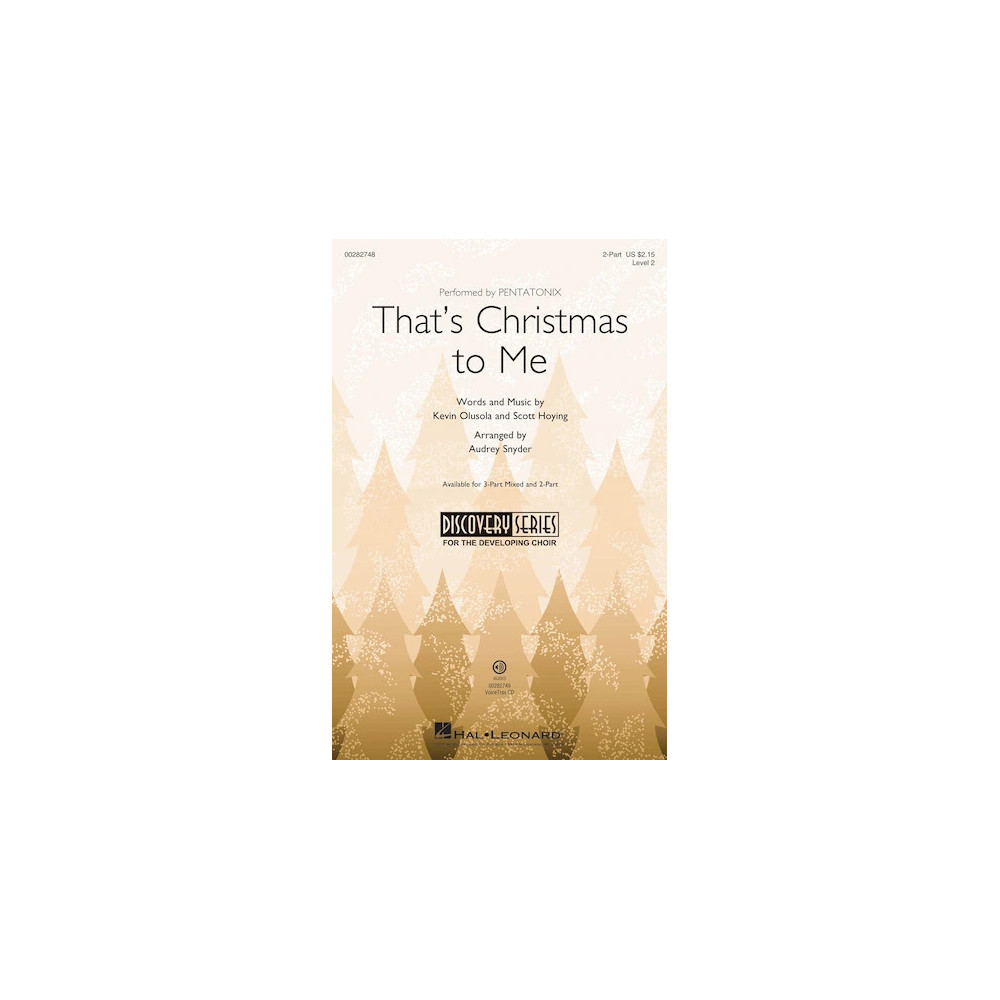 That's Christmas To Me (arr. Audrey Snyder)
