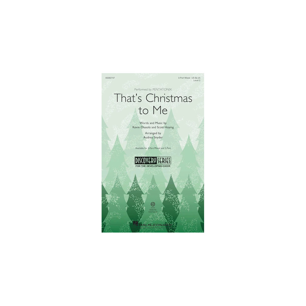 That's Christmas To Me (arr. Audrey Snyder)