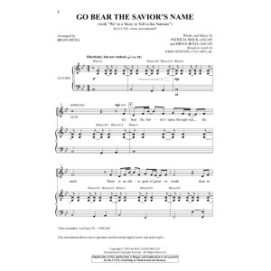 Go Bear The Savior's Name (With We've A Story To Tell) (arr. Brian Buda)