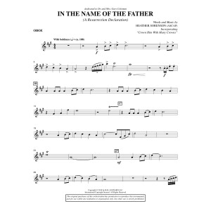 In the Name of the Father (A Resurrection Declaration) - Oboe