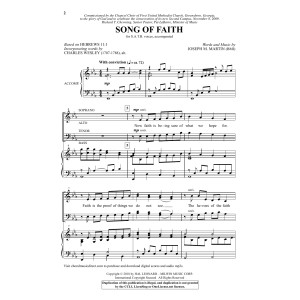 Song Of Faith