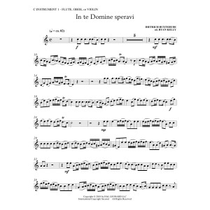 In Te Domine Speravi (ed. Ryan Kelly) - C Instrument I